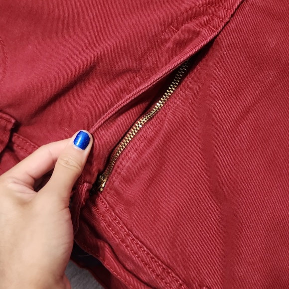 Y2K Gloria Vanderbilt Red Bedazzled Mid Rise Straight Leg Jeans - Picture 12 of 12